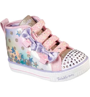 SCKECHERS INFANTS' TWINKLE TOES: SHUFFLE LITE CONFETTI STAR