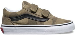 Vans Kids Old Skool V Shoes - Camo Grape Leaf / True White (5+ Yrs)