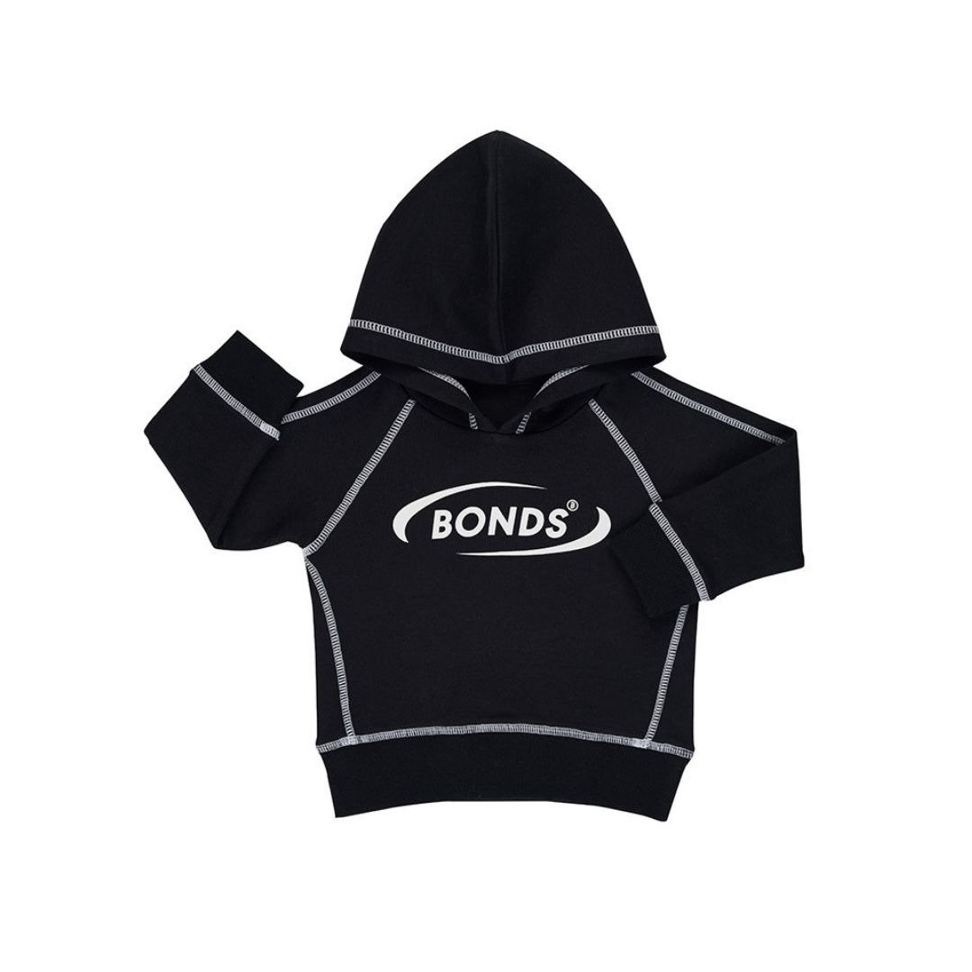 BONDS KWBNA COOL SWEAT HOODIE BLACK FOR KIDS
