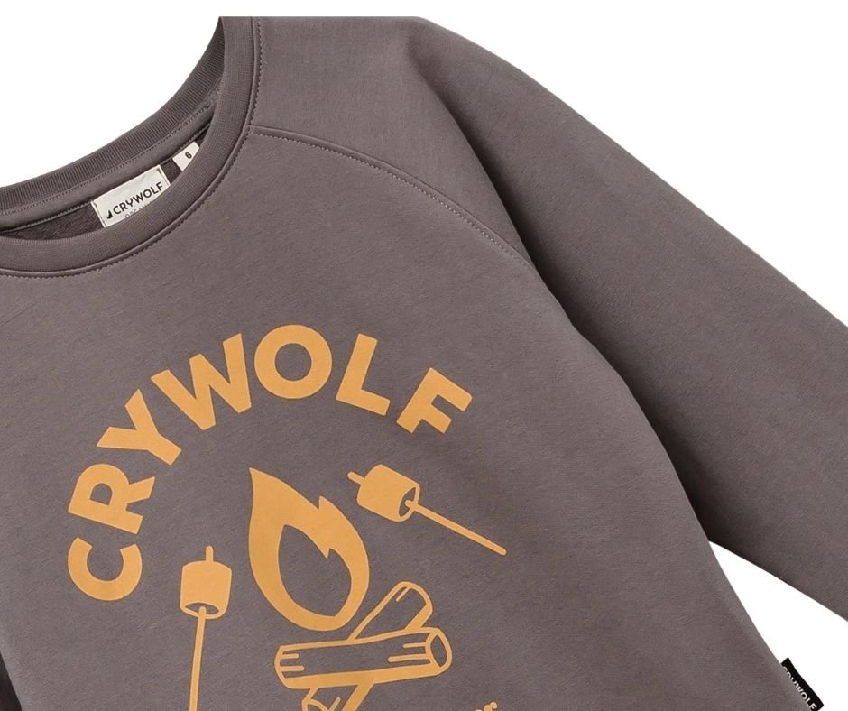 Crywolf Organic Sweater Charcoal - Child - Image 3