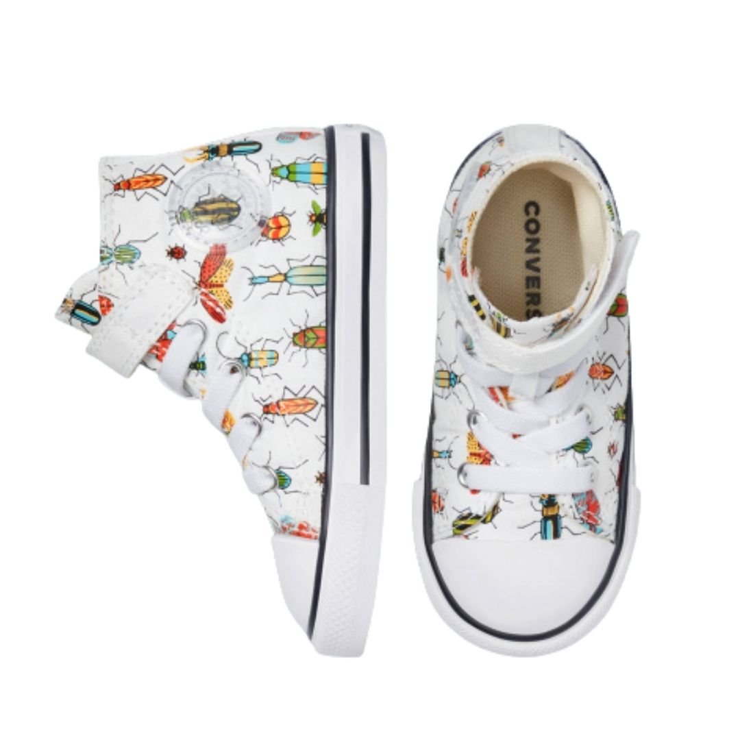 Converse Infant Chuck Taylor All Star 1V Bugged Out High Top White - Image 5