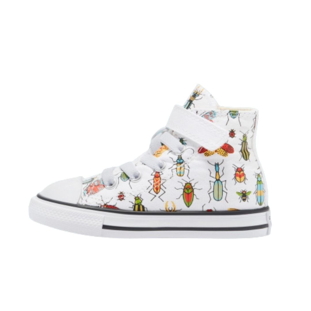 Converse Infant Chuck Taylor All Star 1V Bugged Out High Top White - Image 3