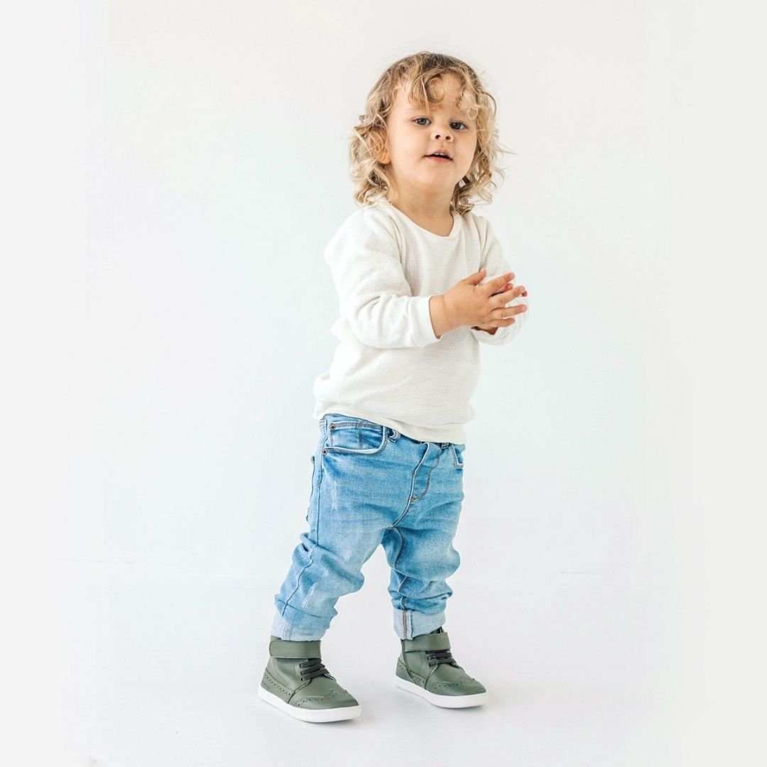 PRETTY BRAVE HARLEY BOOTS OLIVE - KIDS - Image 6