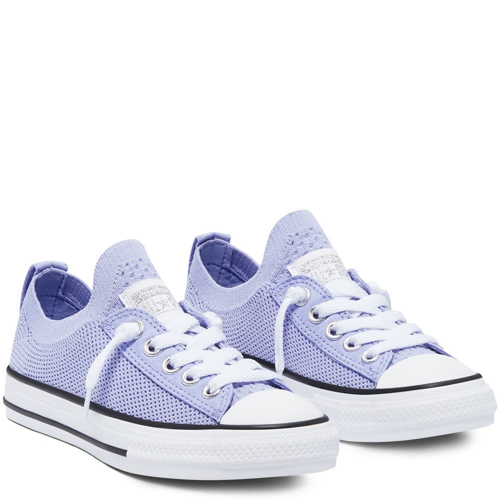 Chuck Taylor Kid Knit  Sparkle Slip- Twilight - Image 4