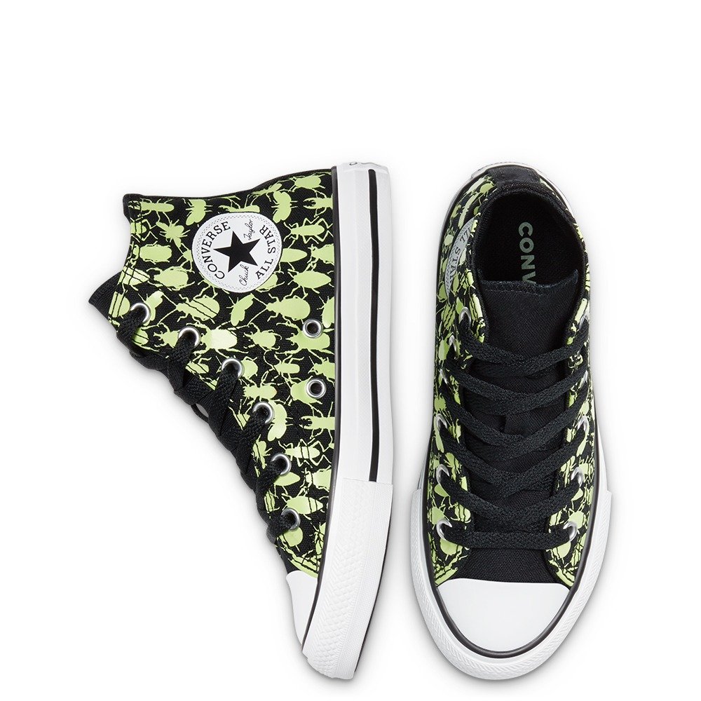 Chuck Taylor All Star Junior Glow Bug High Top Black - Image 3