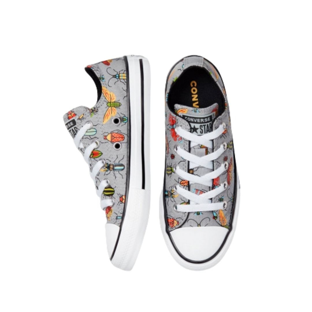 Chuck Taylor All Star Junior Bugged Out Low Top Ash Stone - Image 5