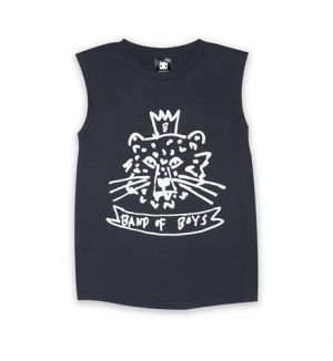 Band of Boys Muscle Tank - Crown Tiger Black