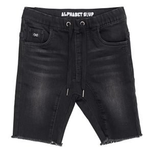 Alphabet Soup BLACK OUT JOGG JEAN SHORT