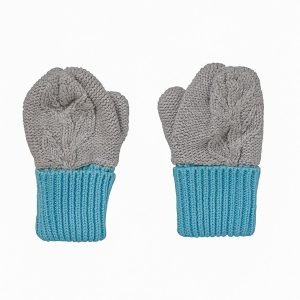 Acorn Kids Olive Branch Mittens - Grey