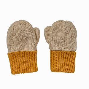 Acorn Kids Olive Branch Mittens - Oatmeal