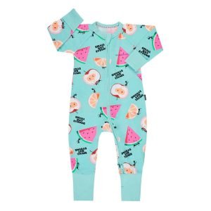 BONDS KIDS ZIP WONDERSUIT - OCEAN MINT