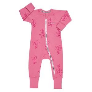 WONDERCOOL EYELET ZIP WONDERSUIT - KEEPING IT COOL ROSE RUSH