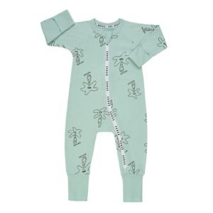 WONDERCOOL EYELET ZIP WONDERSUIT - MAGIC MINT
