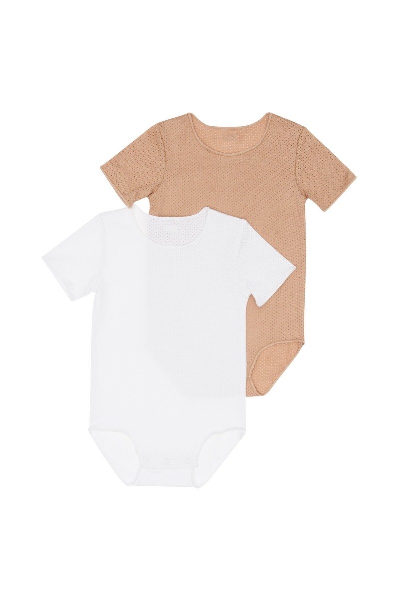 Bonds Baby WONDERCOOL EYELET BODYSUIT 2 PACK (0-2 YRS) - Image 2