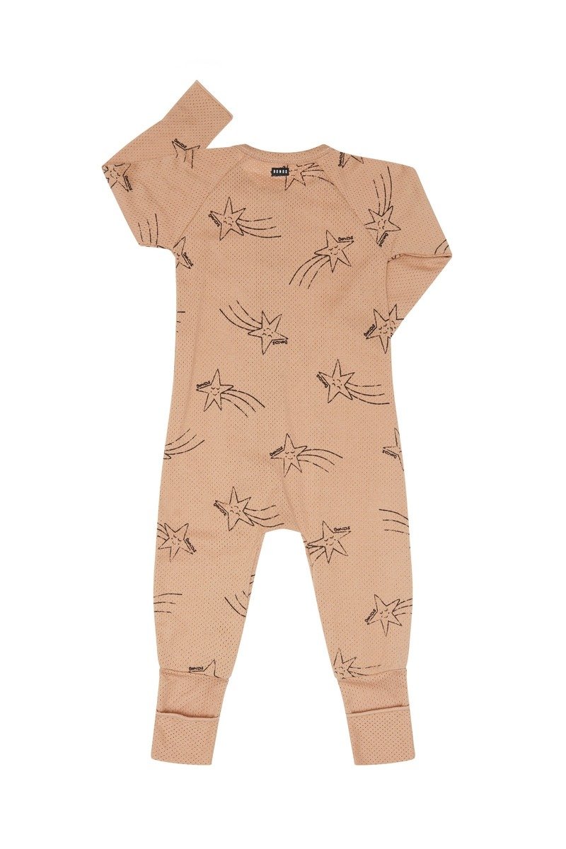 BONDS KIDS WONDERCOOL EYELET ZIP WONDERSUIT | WISH UPON A STAR TWINE - Image 2