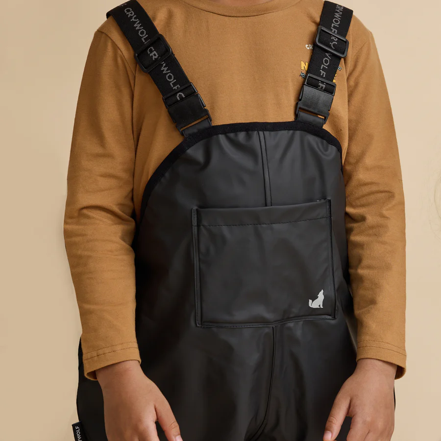 Crywolf Rain Overalls Black - Image 5