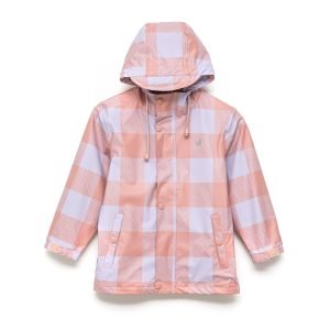 CRYWOLF PLAY RAIN JACKET – Lilac Plaid (1-6 YRS)