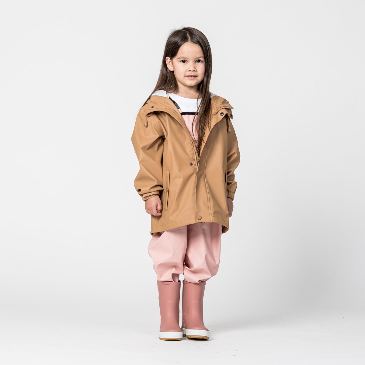 CRYWOLF PLAY RAIN JACKET – TAN (1-10 YRS) - Image 5