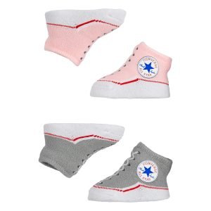 Chuck Taylor Newborn Booties 2 Pack Storm Pink