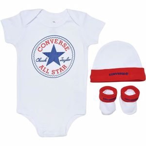 Newborn Classic 3 Piece Boxed Set White/Red