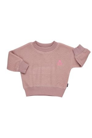 BONDS EXPLORER SHERPA FLEECE PULLOVER - DUSTY PINK