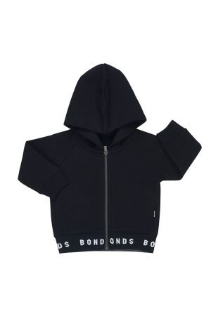 BONDS KIDS LOGO FLEECE HOODIE - BLACK