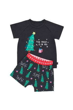 Bonds KIDS SHORT SLEEVE PJ SET | THE MAGIC TREE DEEP NIGHT