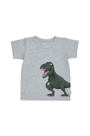 Bonds KIDS SHORT SLEEVE CREW TEE | BONDS TYRANNOSAURUS REX GREY