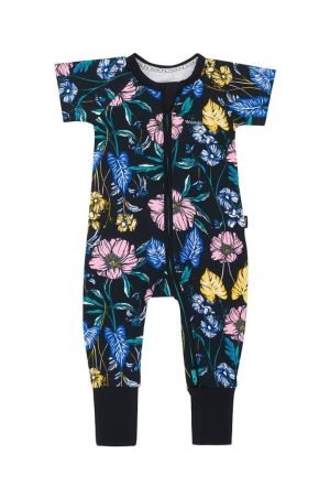 Bonds Baby SS Wondersuit - Tomorrow Floral Black - (0-3 yrs)