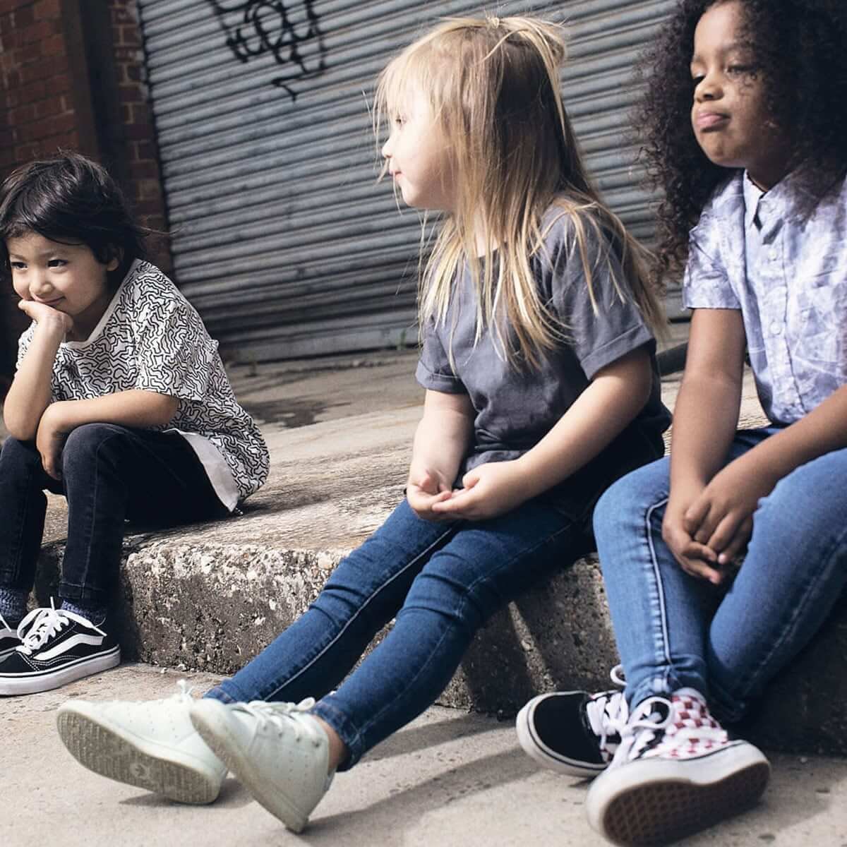 Kids Skinny Jeans - Navy Wash - Image 3