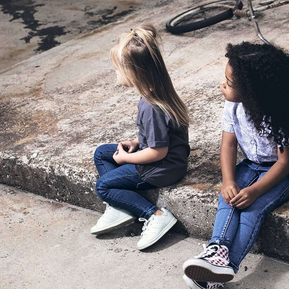 Kids Skinny Jeans - Navy Wash - Image 4