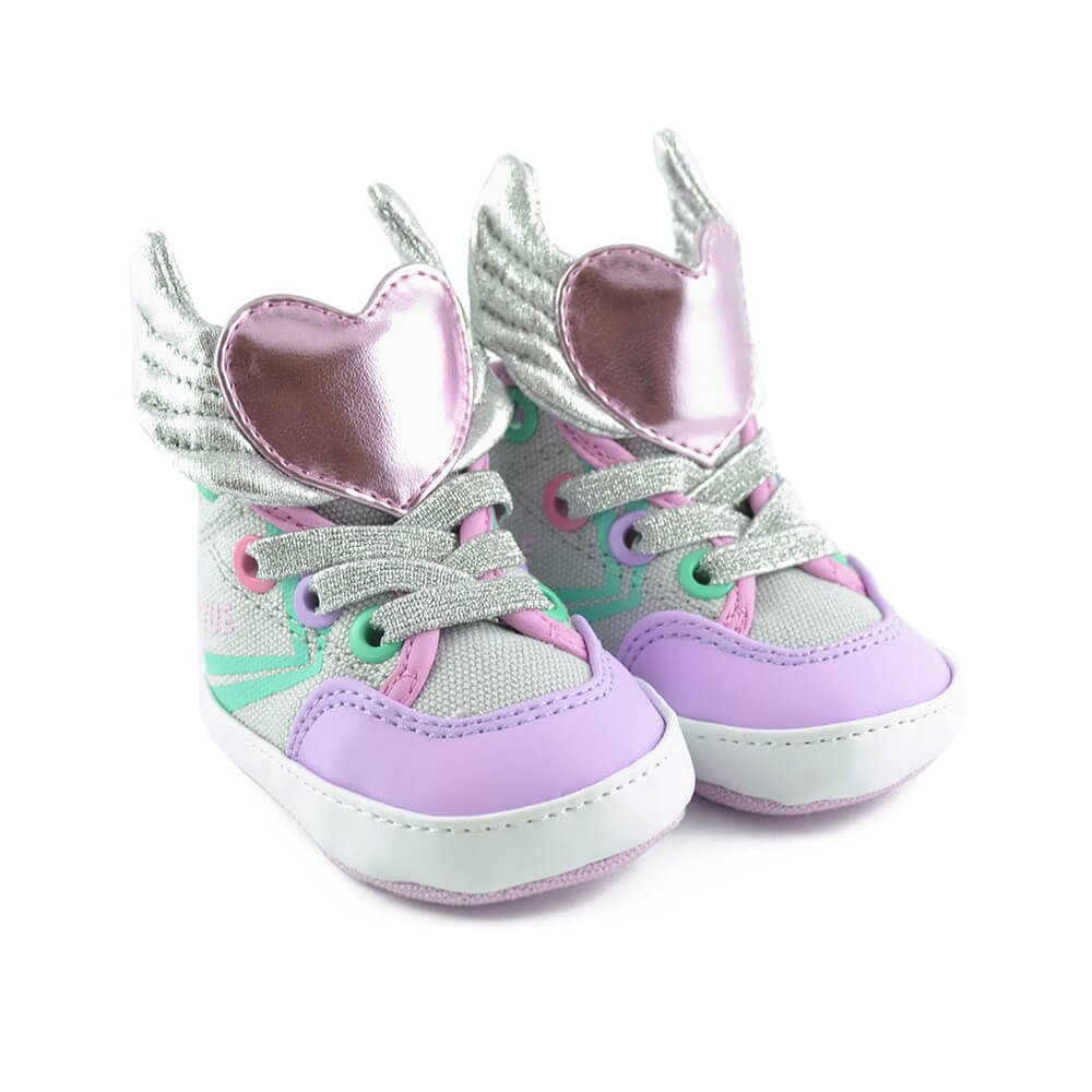 Feiyue Delta Mid Baby Sneaker - Wings - Image 2