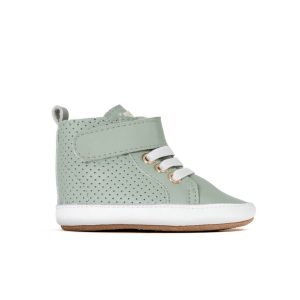 Pretty Brave Hi-Top Baby Boot – Moss Green (0-2yrs)
