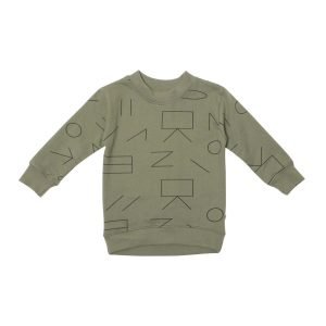 Neon Kite Kids Crew Neck Jumper - Olive