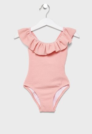 Peggy Audrey Frill Kids Swimsuit - Blush Pink