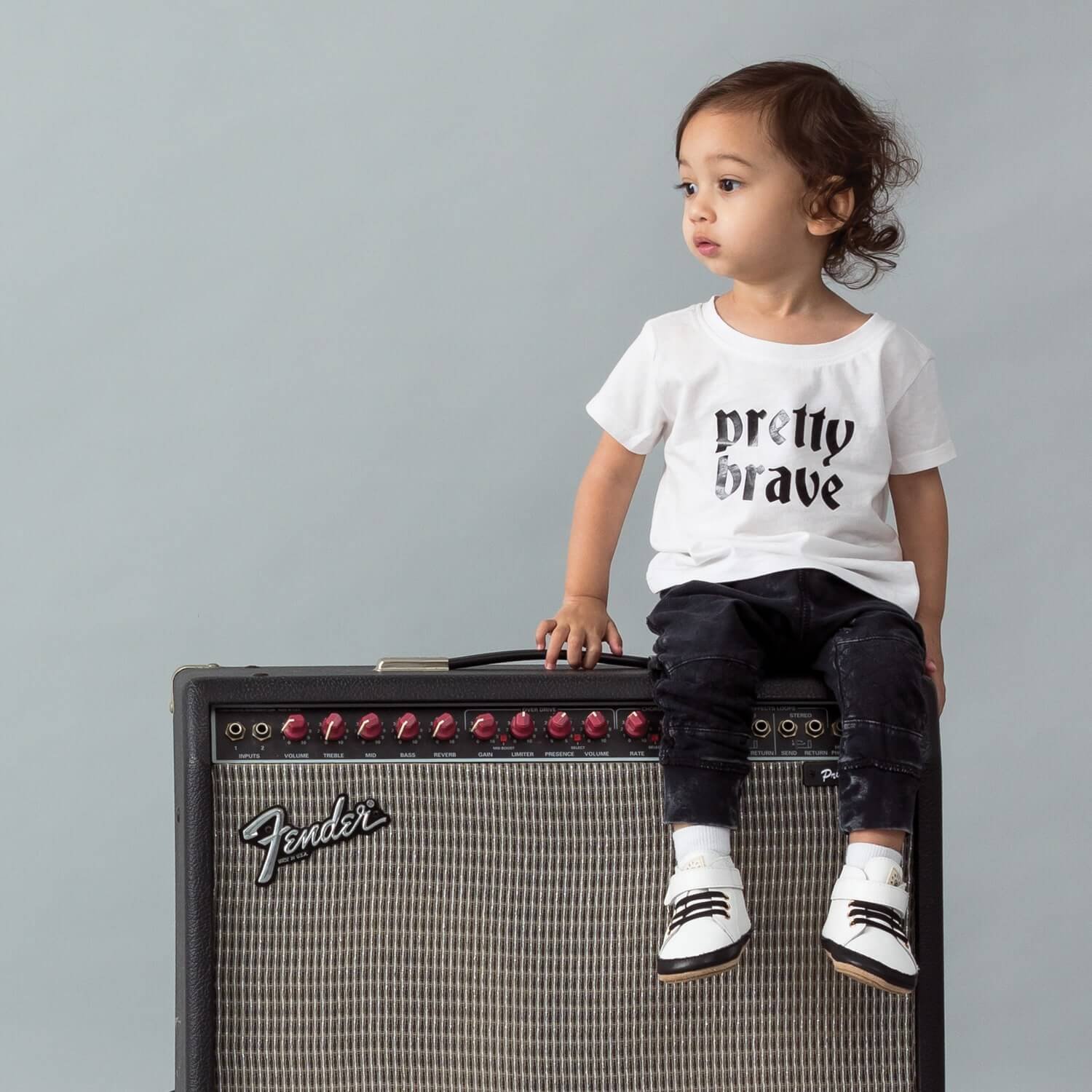 Pretty Brave Toddler Hi-Top Boot – White (0-2yrs) - Image 3