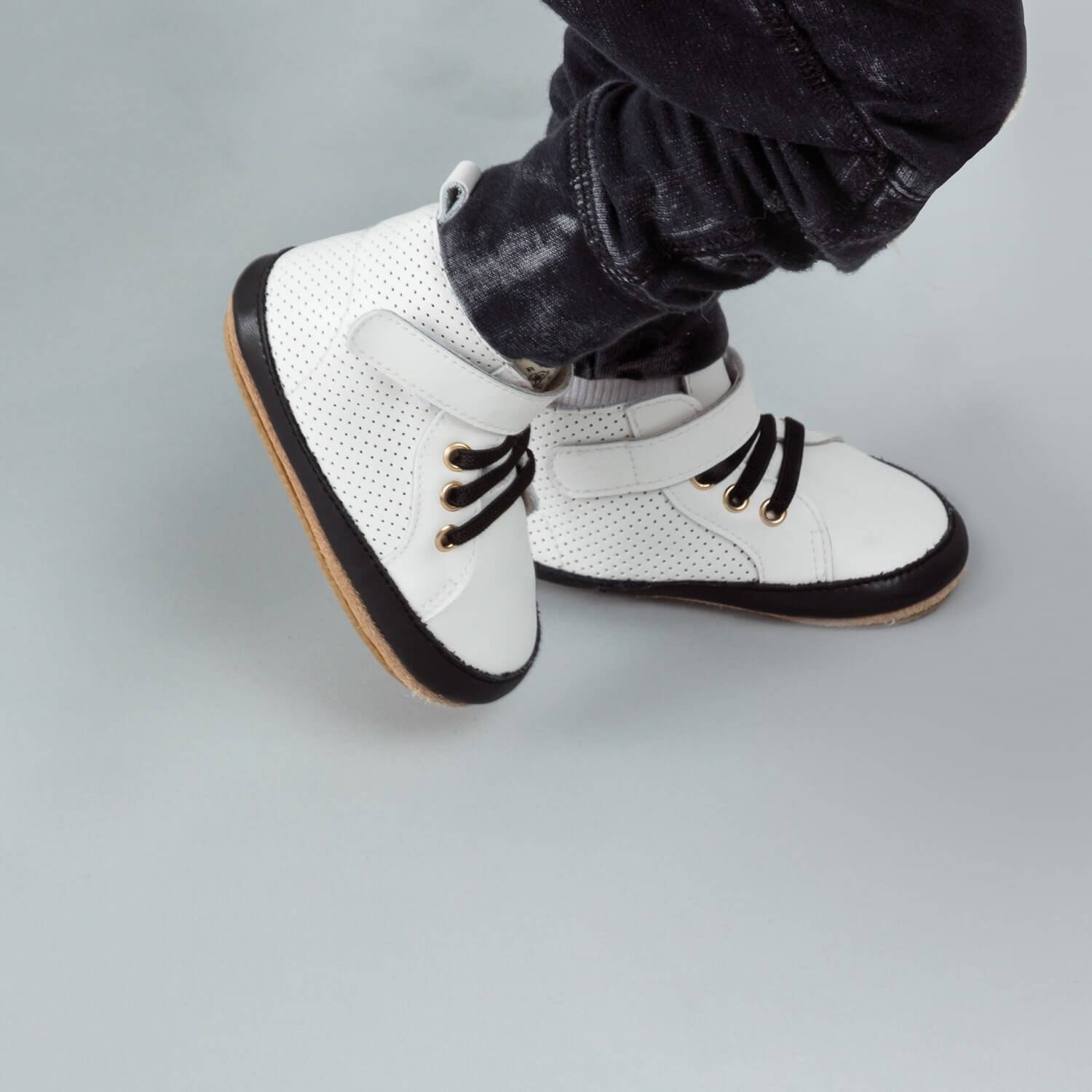 Pretty Brave Toddler Hi-Top Boot – White (0-2yrs) - Image 4